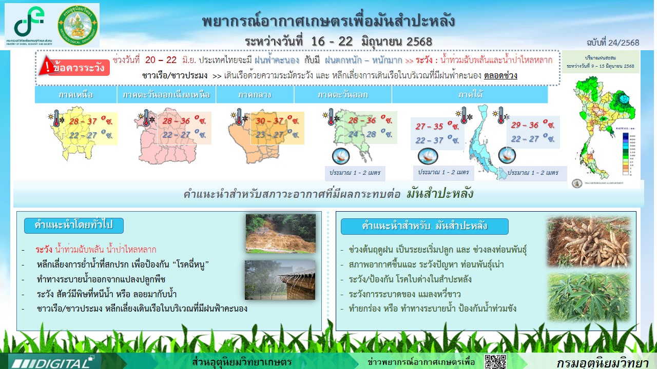 พยากรณ์อากาศเพื่อมันสำปะหลัง